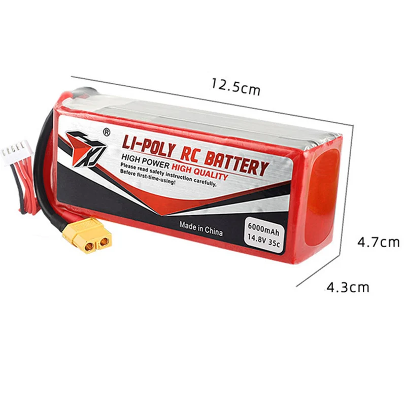 14.8V 6000mAh 1045120 li-polymer battery for RC Helicopter Airplane Car Boat Drone