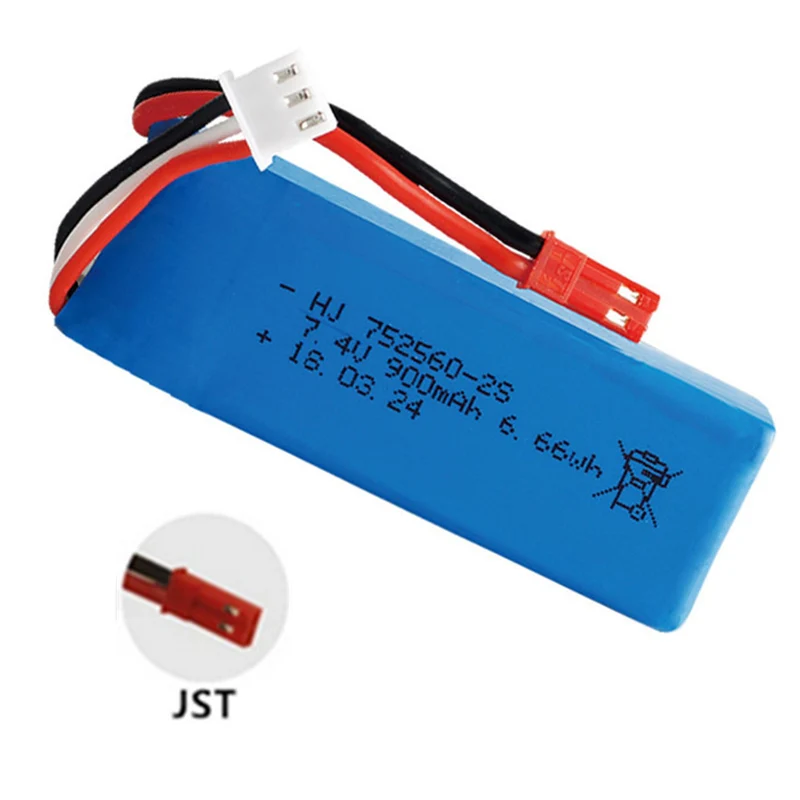 7.4v 900mAh 752560 li-polymer battery for XK X520 XK X420 RC Quadcopter