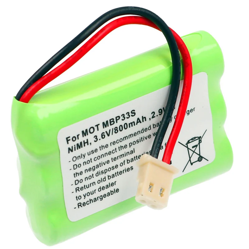 3.6V 800mah battery for the Motorola MBP33s