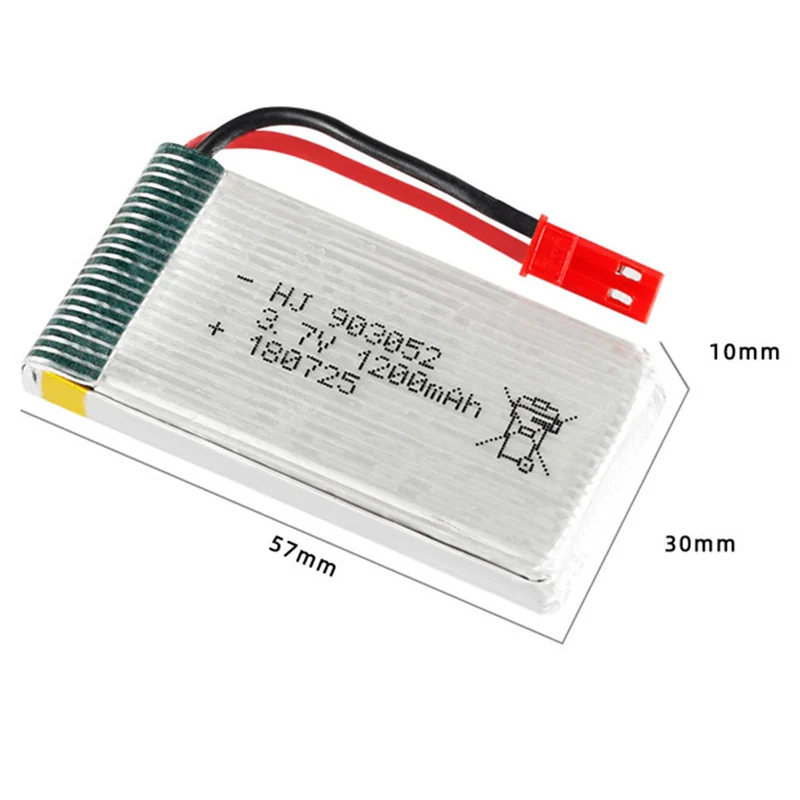 2 pieces 3.7v 1200mAh 903052 li-polymer battery for HQ859B H11C T64 T04 F29 T56 RC Drone