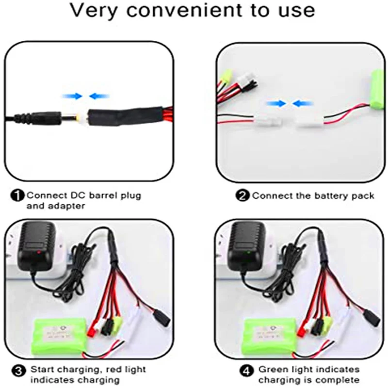 Airsoft Charger for 2-10s RC Car / RC Boat / RC Airplane / Drone (Standard Tamiya / Mini Tamiya / SM 2P / JST / HuanQi)
