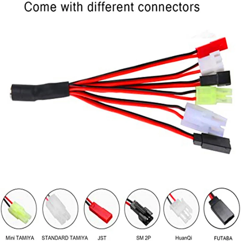 Airsoft Charger for 2-10s RC Car / RC Boat / RC Airplane / Drone (Standard Tamiya / Mini Tamiya / SM 2P / JST / HuanQi)