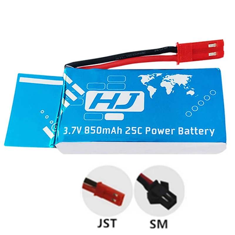 2 pieces 3.7v 850mAh 902540 li-polymer battery for X800 Hendy 1315S Huajun HJ819 Quadcopter Aircraft