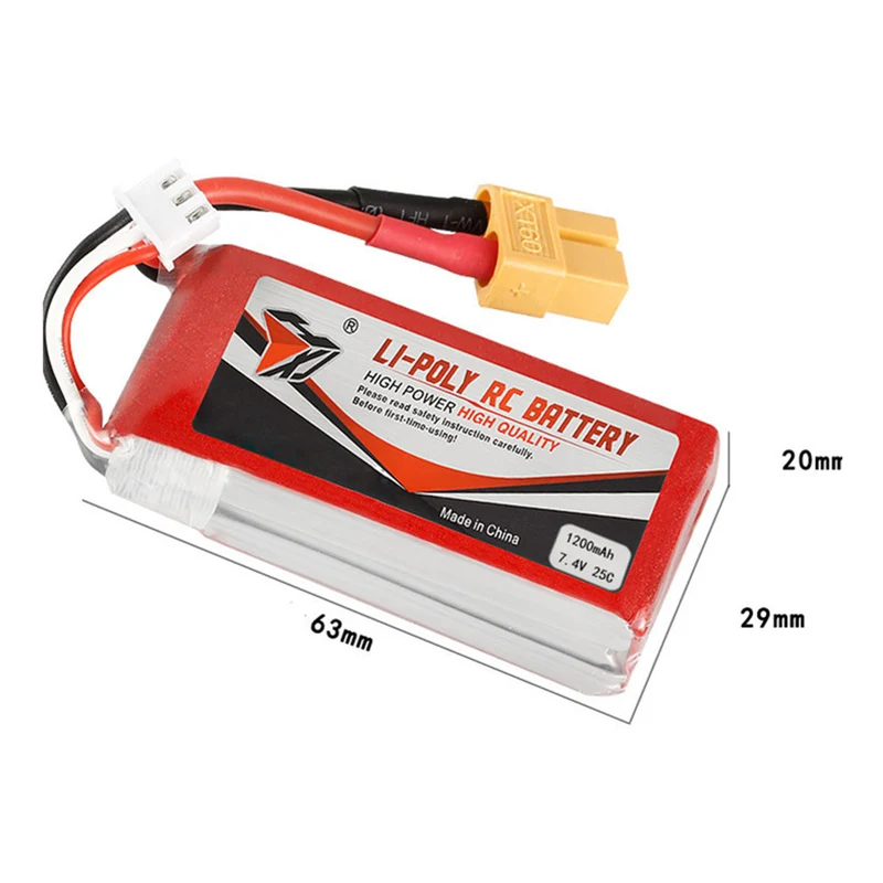 7.4v 1200mAh 903052 li-polymer battery for E520 E520S JD-22S RC Drone Quadcopter