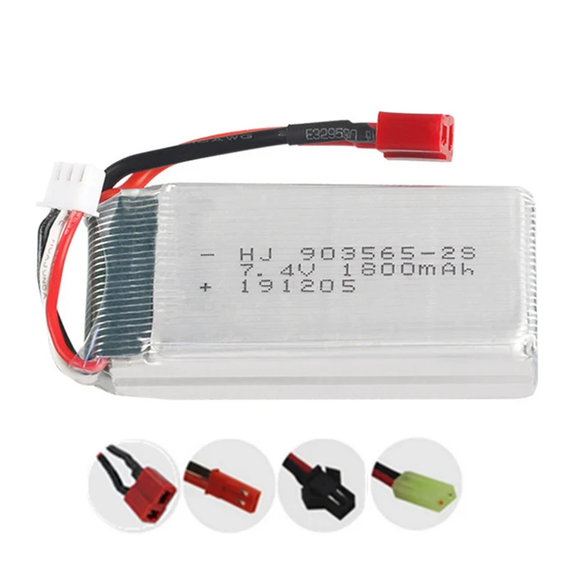 7.4v 1800mAh 903565 li-polymer battery for RC Quadcopter Drone MJX B3