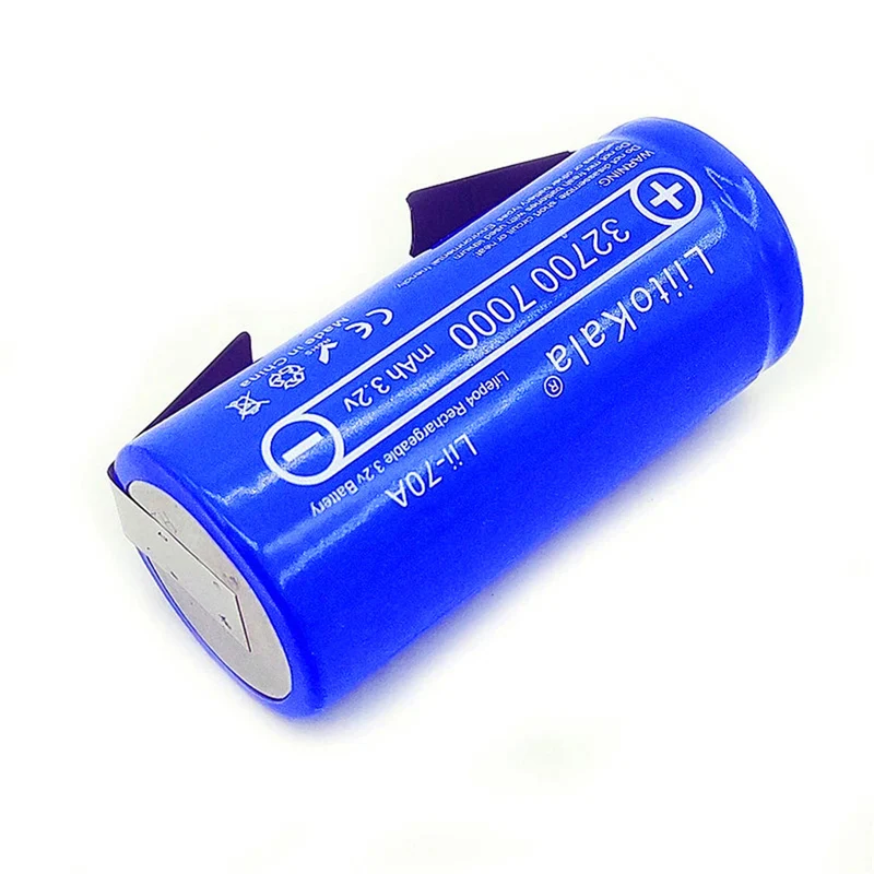 12 pieces Lii-70A 32700 lifepo4 3.2v 7000mah 33A 55A electrode for bicycle electric power supply nickel sheet