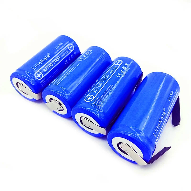 12 pieces Lii-70A 32700 lifepo4 3.2v 7000mah 33A 55A electrode for bicycle electric power supply nickel sheet