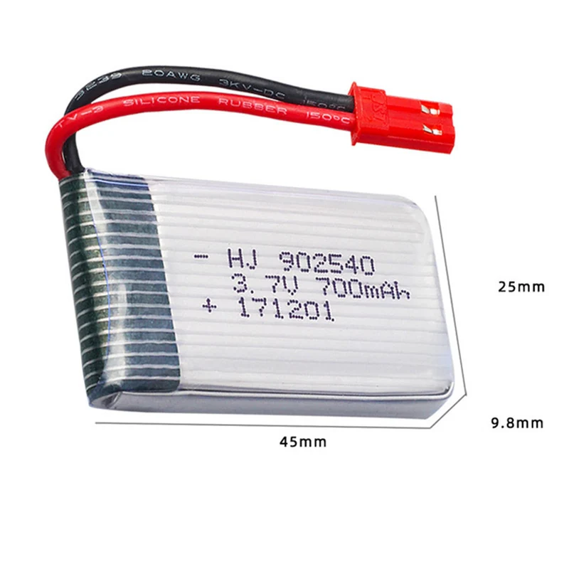 2 pieces 3.7v 700mAh 902540 li-polymer battery for Hendy 1315 1315S aircraft