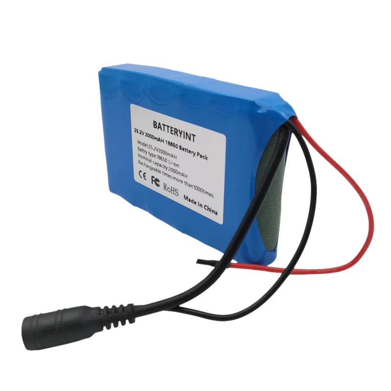 25.2V 18650 battery 2000 mAh battery for GPS Navigator golf cart electric bike