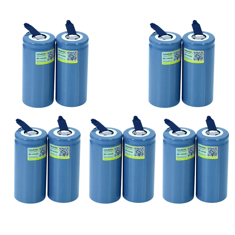 10 pieces 3.2V 32700 6500mAh LiFePO4 battery 35A continuous discharge maximum 55A high-performance battery DIY nickel sheet