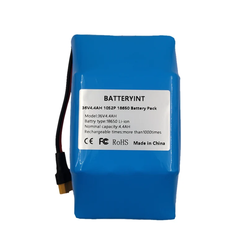 36V lithium ion battery 4400mAh 4.4 AH XT60 for electric self-balancing scooter hoverboard unicycle