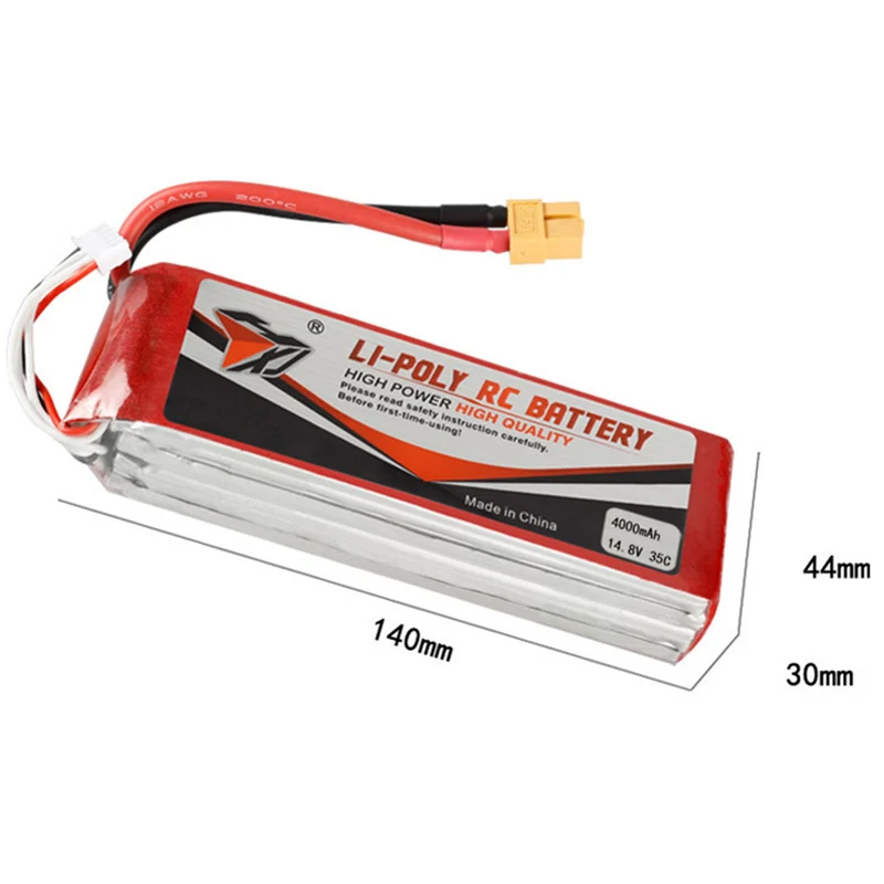 14.8v 4000mAh 8043130 li-polymer battery for Fixed wing four axis drone