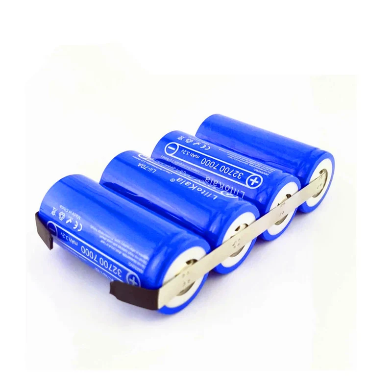 4pcs 3.2V LiFePO4 32700 battery 28ah continuous discharge maximum 55A high performance battery nickel sheet