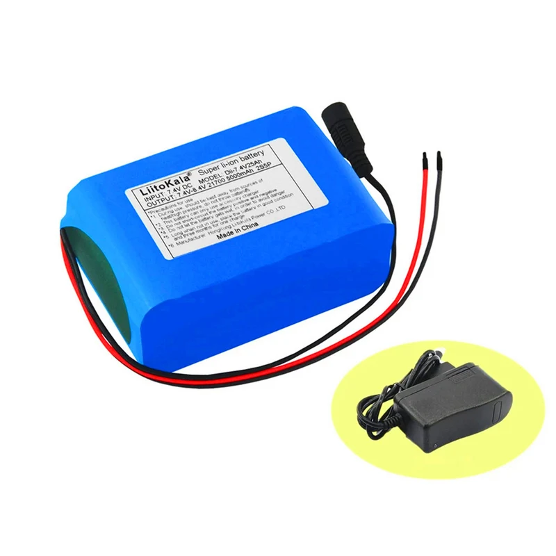 8.4V 25000mAh 21700 battery 7.4V 25Ah battery for bicycle lamp headlights