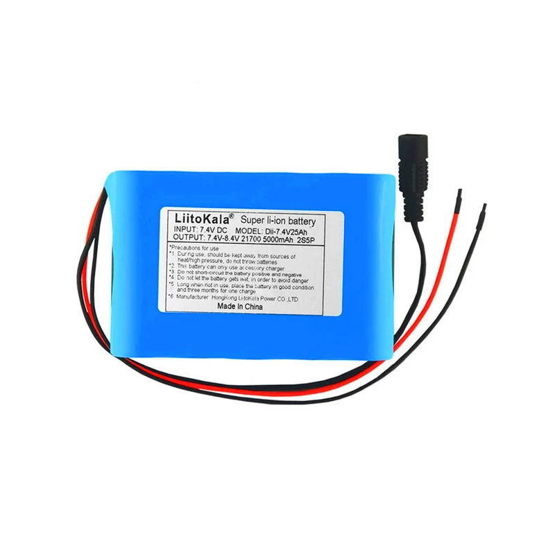 8.4V 25000mAh 21700 battery 7.4V 25Ah battery for bicycle lamp headlights