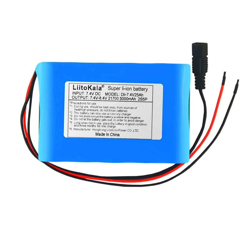 8.4V 25000mAh 21700 battery 7.4V 25Ah battery for bicycle lamp headlights