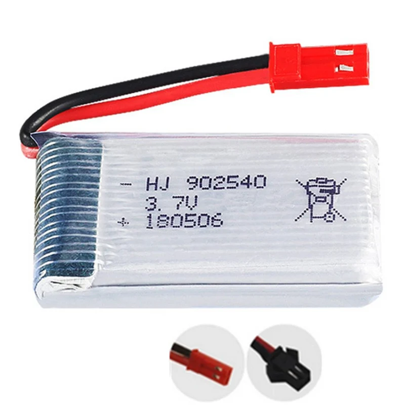 2 pieces 3.7v 750mAh 902540 li-polymer battery for MJX X400 X300C X800 X500 aircraft