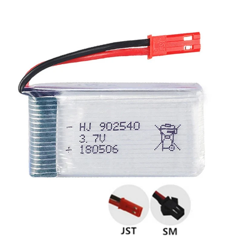 2 pieces 3.7v 750mAh 902540 li-polymer battery for MJX X400 X300C X800 X500 aircraft