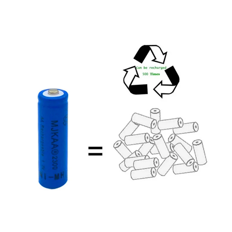 10PCS AA 1.2V Ni-Mh 2300mAh Rechargeable Battery Remote Control Toy LED Light Pre-Charging