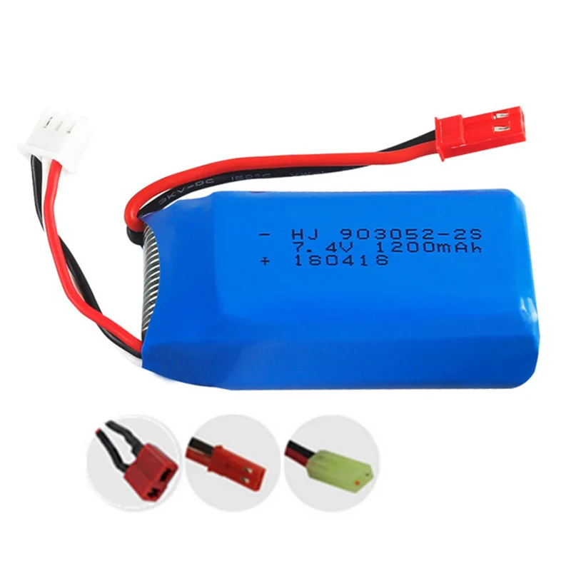 7.4v 1200mAh 903052 li-polymer battery for WLtoys V666 V262 RC Car and For MJX X6 drone