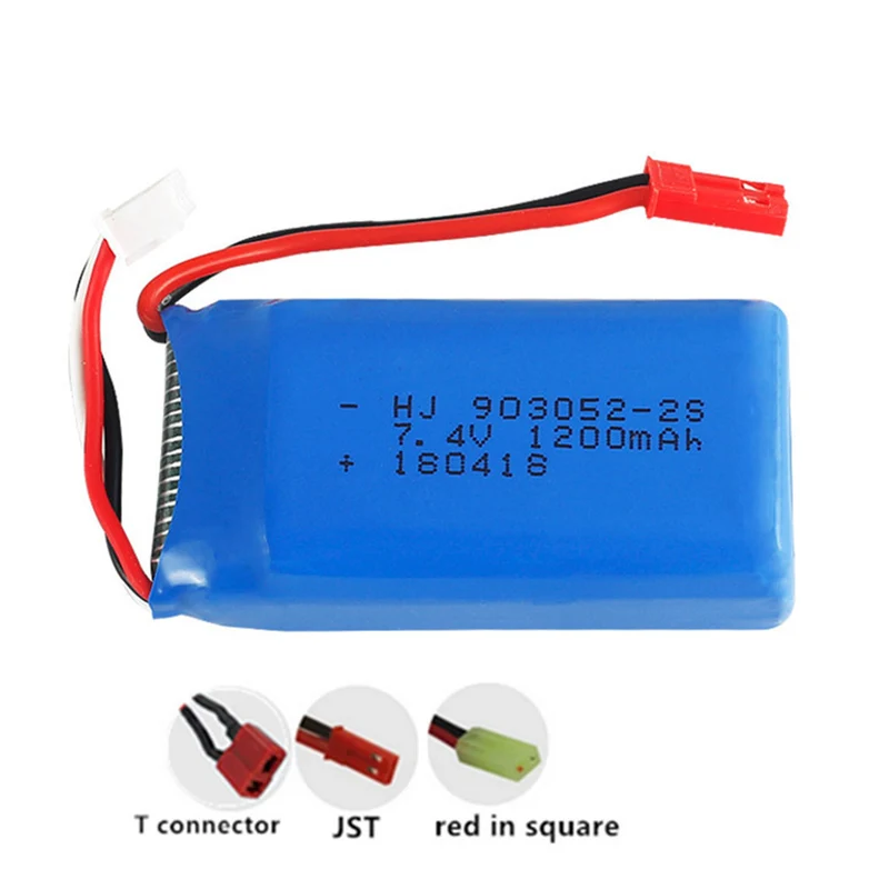 7.4v 1200mAh 903052 li-polymer battery for WLtoys V666 V262 RC Car and For MJX X6 drone