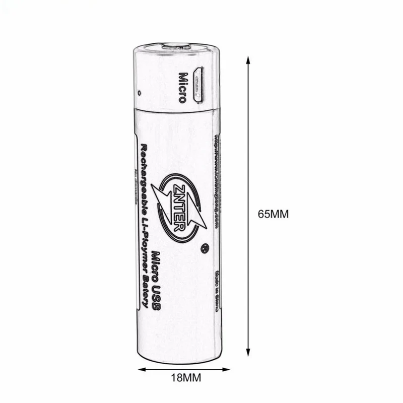 2 pieces 18650 3.7V 1500 mAh micro-USB rechargeable lithium polymer batteries for remote control transmitter parts