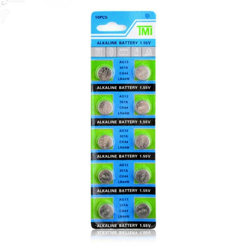 20PCS AG13 button battery 1.55V alkaline button battery LR44 357A S76E G13 for electronic remote control of the watch