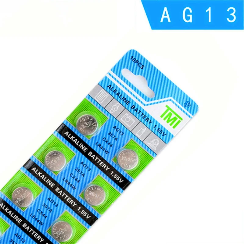 20PCS AG13 button battery 1.55V alkaline button battery LR44 357A S76E G13 for electronic remote control of the watch