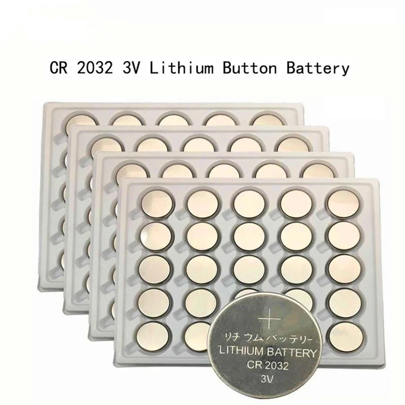 100PCS CR2032 3V lithium battery CR 2032 BR2032 DL2032 ECR2032 Electronic toy remote control