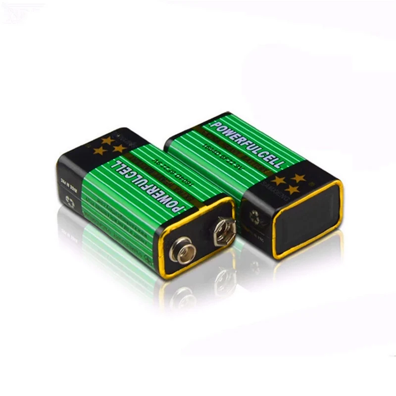 6PCS 6F22 1604D 6LR61 9V battery 100% original high quality zinc-carbon battery for wireless alarm microphone