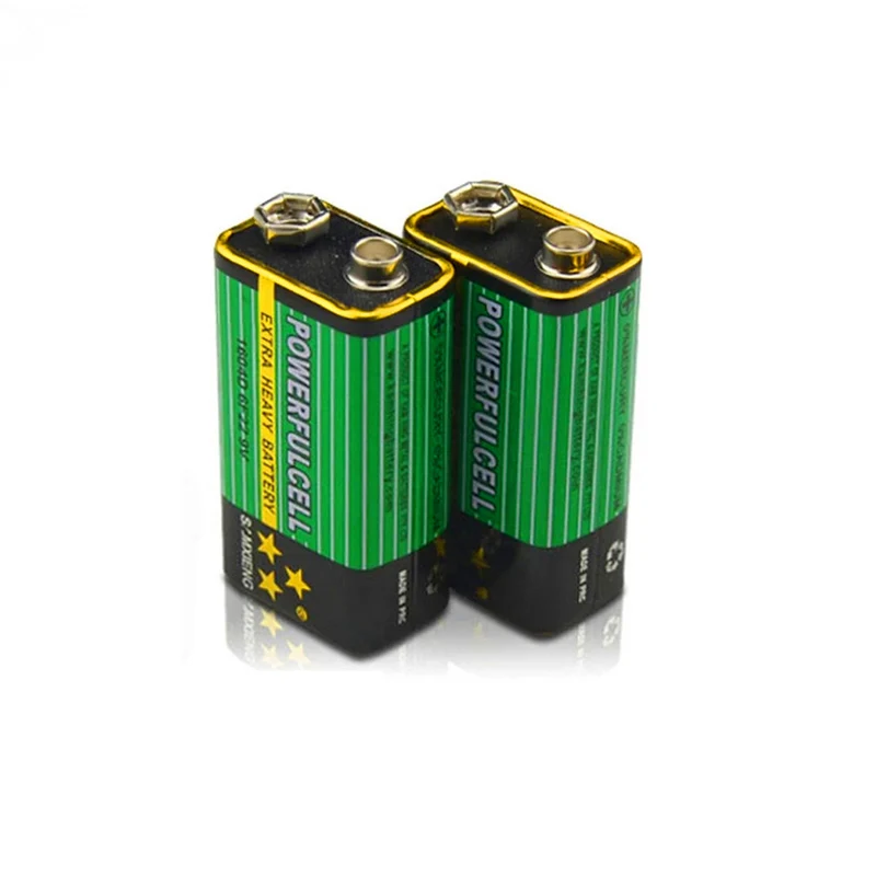 6PCS 6F22 1604D 6LR61 9V battery 100% original high quality zinc-carbon battery for wireless alarm microphone