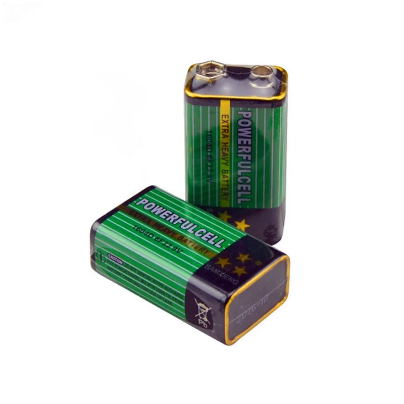 6PCS 6F22 1604D 6LR61 9V battery 100% original high quality zinc-carbon battery for wireless alarm microphone