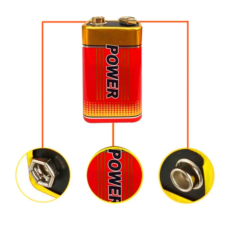 10PCS 6F22 overweight 9V battery original high quality carbon-zinc battery
