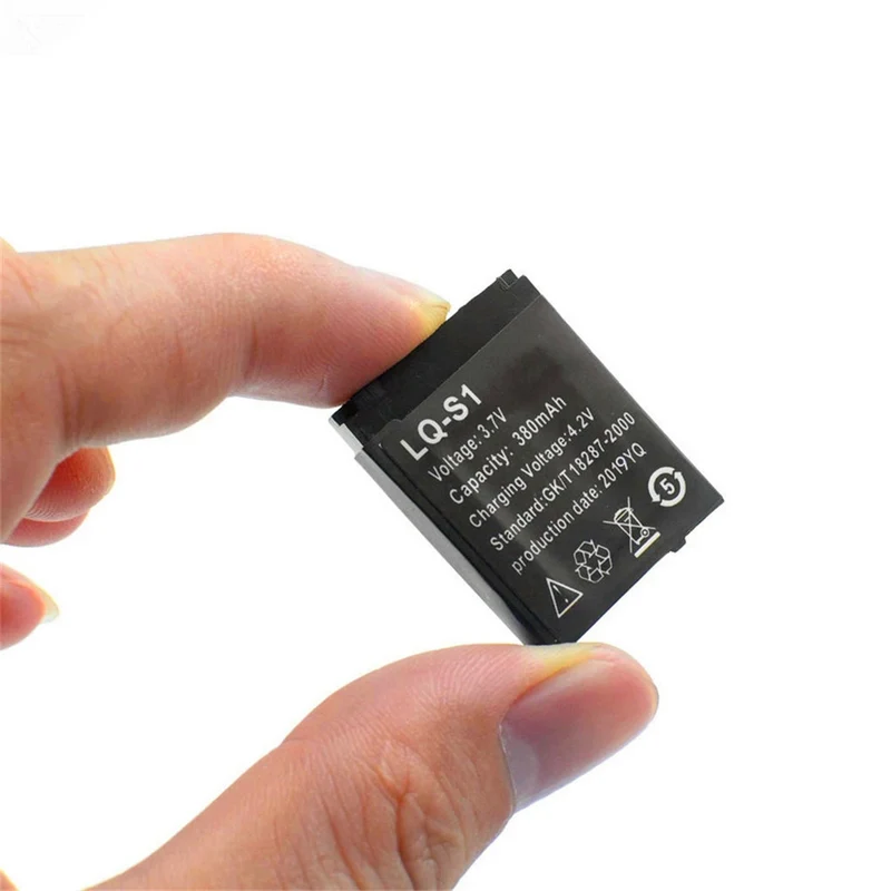 LQ-S1 3.7V 380mAh Li-Ion polymer smartwatch battery, suitable for w8 dz09 qw09 a1 v8 x6 hlx s1