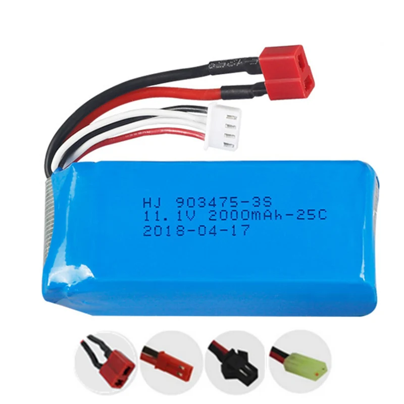 11.1v 2000mAh 903475 li-polymer battery for Feilun FT012 RC Speedboat Spare Parts RC