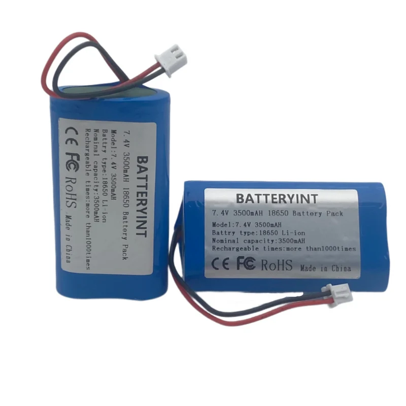 18650 7.4 V lithium battery 3500 mAh accupack speaker protection board