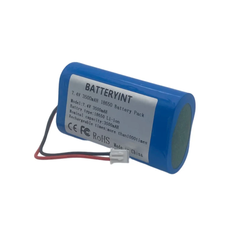 18650 7.4 V lithium battery 3500 mAh accupack speaker protection board