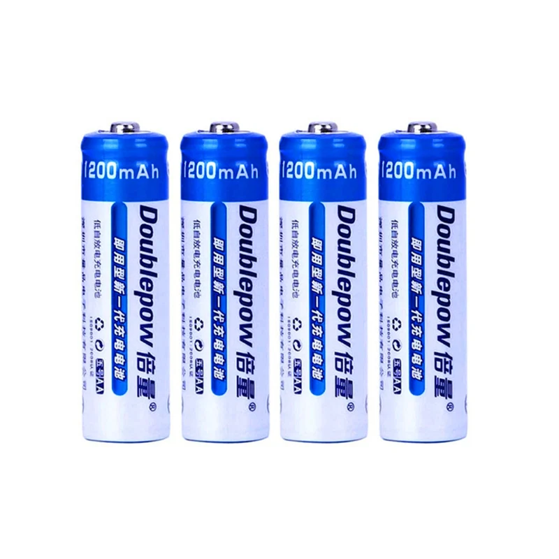 4pcs high capacity AA 1200mAh Ni-MH rechargeable battery 1.2V AA battery for toy thermometer mouse calculator battery