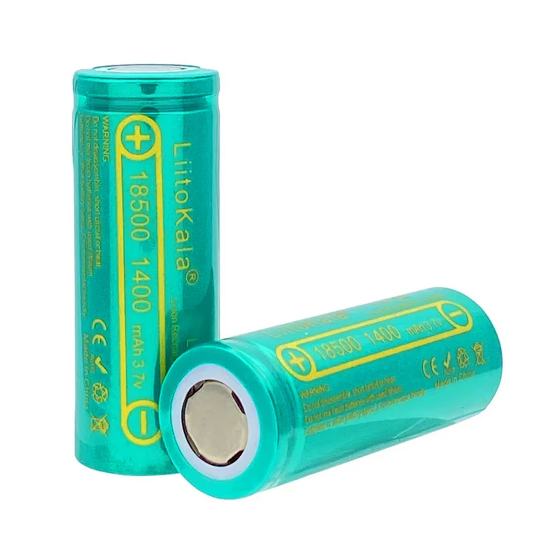 3.7V Lii-14A 18500 battery 18500 1400mAh rechargeable battery flashlight wholesale safety lithium-ion