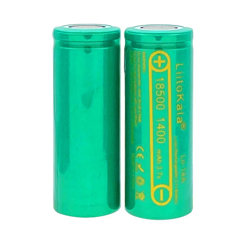 3.7V Lii-14A 18500 battery 18500 1400mAh rechargeable battery flashlight wholesale safety lithium-ion