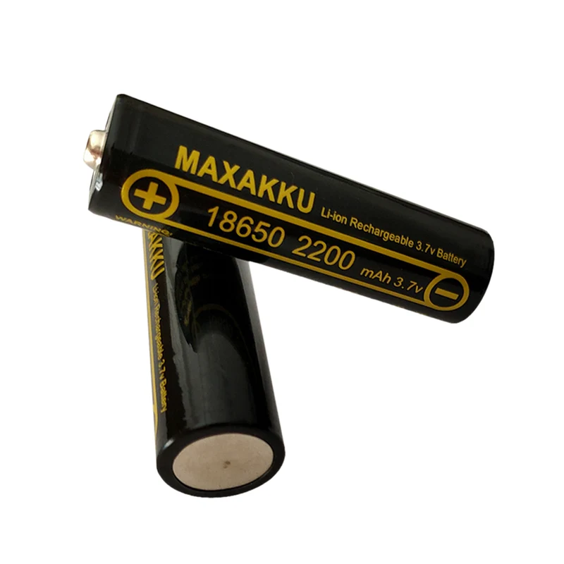 4pcs 3.7V 2200mAh 18650 True Capacity 100% Rechargeable Lithium Battery for Radio Flashlight