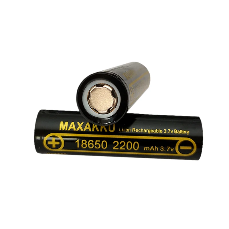 4pcs 3.7V 2200mAh 18650 True Capacity 100% Rechargeable Lithium Battery for Radio Flashlight