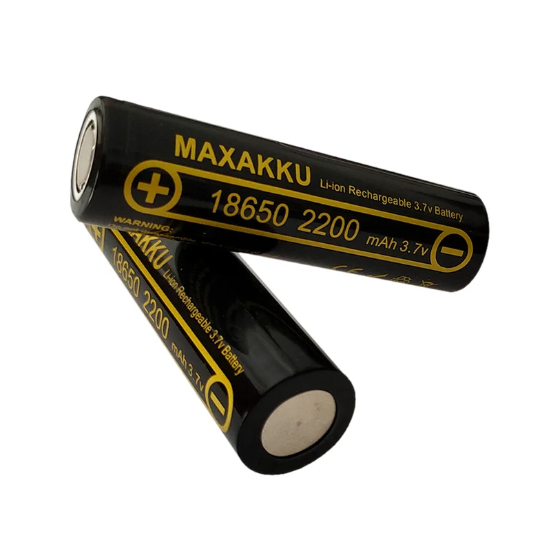 4pcs 3.7V 2200mAh 18650 True Capacity 100% Rechargeable Lithium Battery for Radio Flashlight