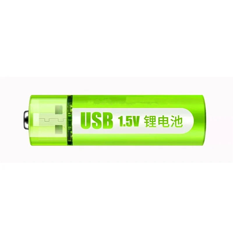 2pcs 1.5V 1400mWh USB AA Rechargeable Lithium Ion Battery for Remote Mouse Fan Electric Toys