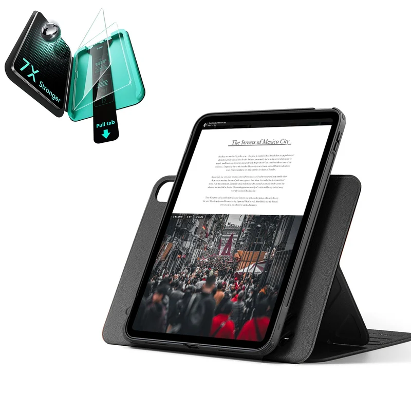 iPad 11" (A16) 2025 Bundle Shift Magnetic Case & Armorite® Protection - Black