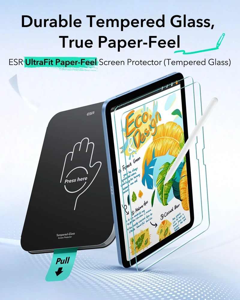 iPad 11" (A16, 2025) UltraFit Classic Paper-Feel Screen Protector – 2 Pack