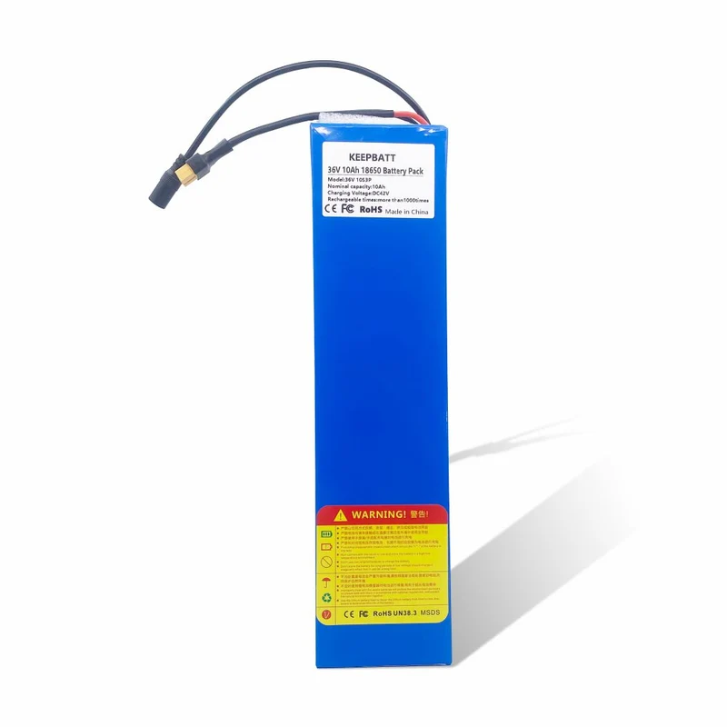 36V 10Ah 600watt 10S3P Li Ion battery 15A BMS suitable For Xiaomi Mijia m365 Pro electric bike scooter XT60 T plug