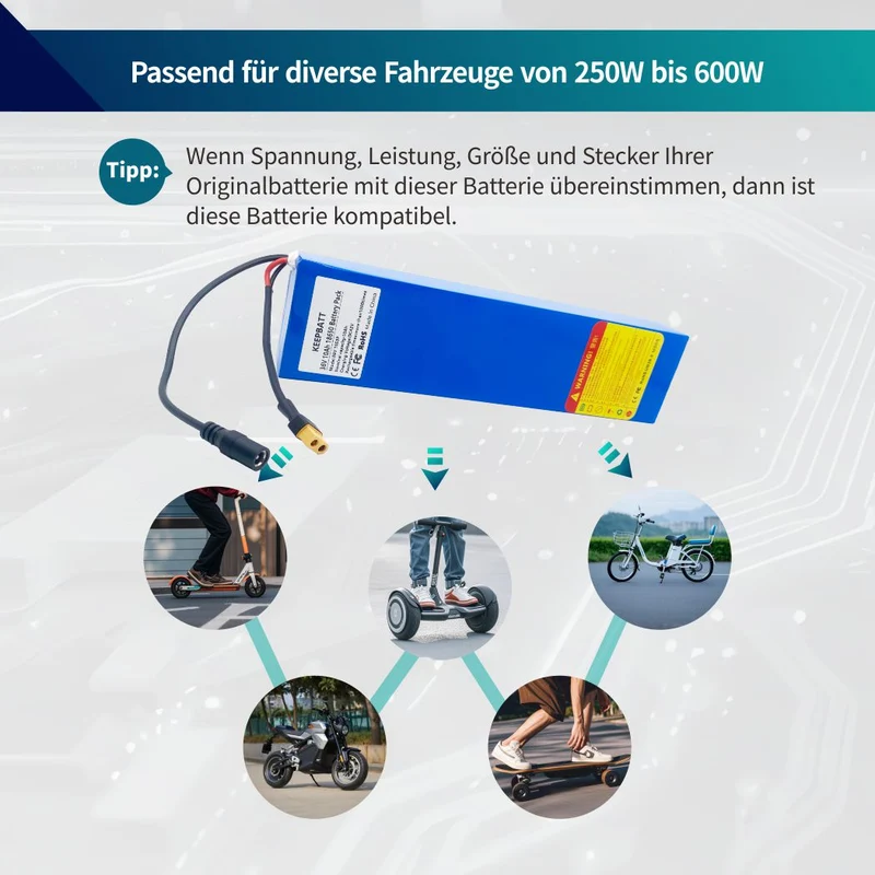36V 10Ah 600watt 10S3P Li Ion battery 15A BMS suitable For Xiaomi Mijia m365 Pro electric bike scooter XT60 T plug