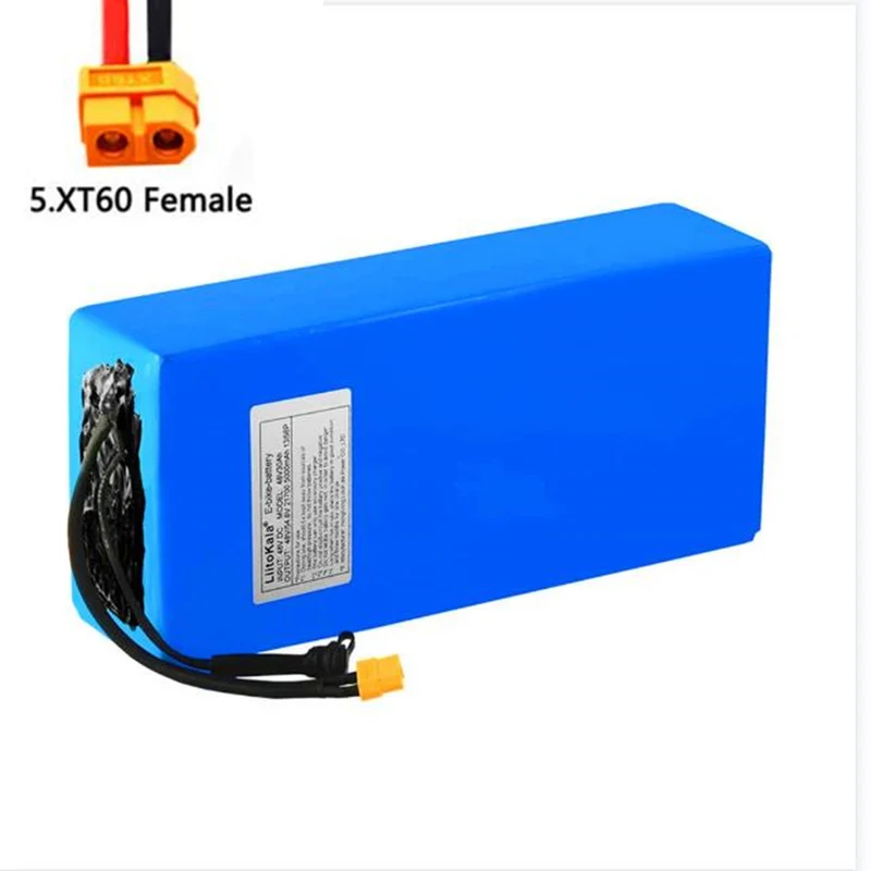 48V 30Ah 21700 5000mAh 13S6P XT60 connection 30A BMS scooter battery 48v 30ah electric bike battery