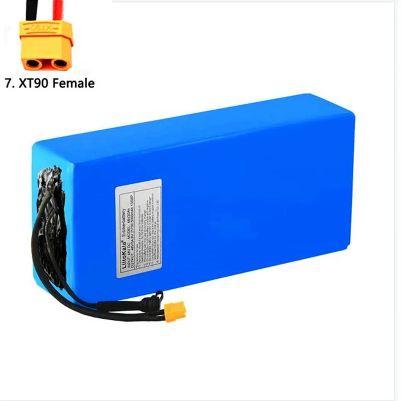 48V 30Ah 21700 5000mAh 13S6P XT60 connection 30A BMS scooter battery 48v 30ah electric bike battery